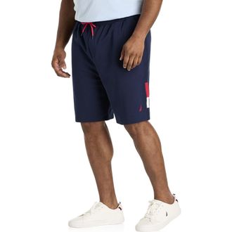 Nautica Big & Tall Active Knit Performance Shorts in Navy at Nordstrom, Size 2X Big
