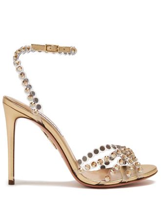 Aquazzura Sandali Tequila con decorazione - Toni neutri