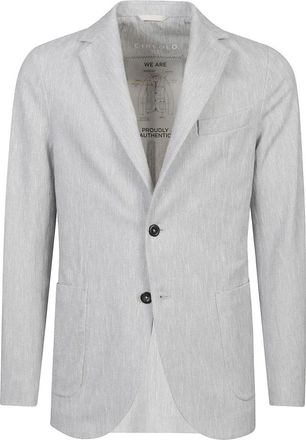 Circolo 1901 Jassen Lichtblauw - Heren - Blazers - Blauw - M - Katoen - Jassen