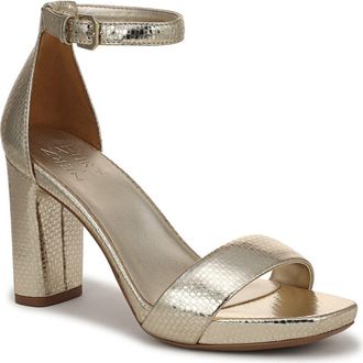 Naturalizer Joy Ankle Strap Sandal in Light Gold at Nordstrom, Size 10.5