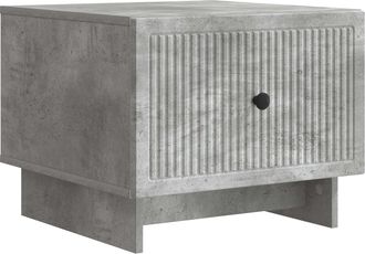 vidaXL Mesa De Caf&eacute; Gris Hormig&oacute;n 49 X 50 X 40 Cm Madera De Ingenier&iacute;a Vidaxl
