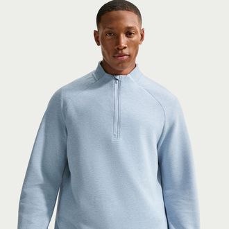 Nike Mens Par Therma-FIT 1/2-Zip Golf Top in Blue | IB0303-486