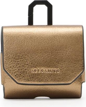 AllSaints Hex AirPod Case in Warm Brass at Nordstrom
