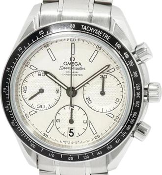 Omega Pre-owned Speedmaster Racing Roestvrij staal - Heren - Vintage Horloges - Grijs - ONE Size - Vintage