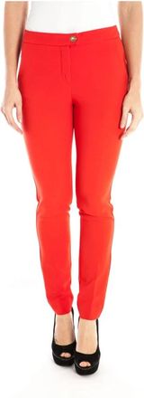 Armani Jeans Stijlvolle 4V Panta - Dames - Slim Fit Broeken - Rood - W26 - Katoen - Broeken