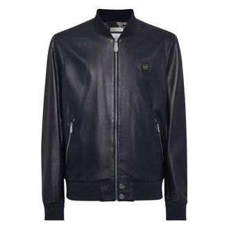 Philipp Plein Heren, Jassen, Blauw, Maat: XL Leer