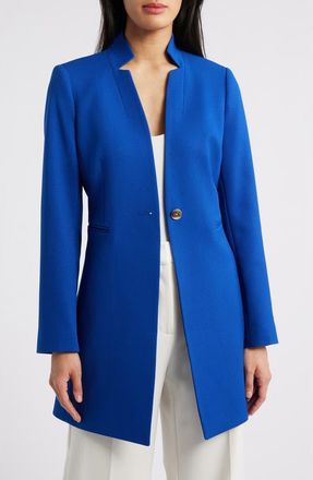 Tahari by ASL Twill Topper in Cobalt at Nordstrom, Size 12