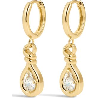 Luv AJ The Georgia Stone Knot Drop Earrings in Gold at Nordstrom