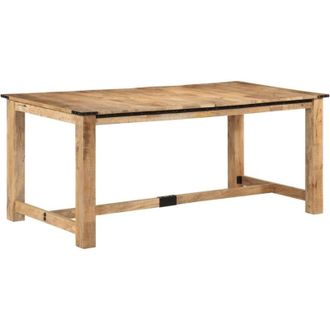 vidaXL Tavolo da Pranzo 180x90x75 cm in Legno Massello di Mango vidaXL