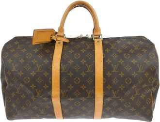 Louis Vuitton Pre-owned Weekend Bags, female, Brown, Size: ONE SIZE Pre-owned Keepall Travel Bag