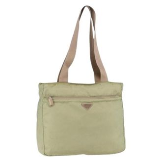 Prada Pre-owned Tote Bags, female, Green, Size: ONE SIZE Pre-owned Vintage Tote Bag