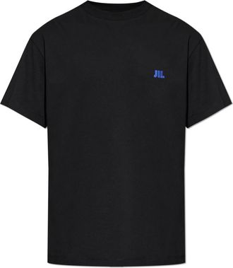 Jil Sander T-shirt met geborduurd logo - Heren - T-shirts - Zwart - L - Katoen - Tops