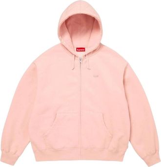 SUPREME SS26 Small Box Zip Up Hooded Sweatshirt Light Pink SUP-SS26-122-PNK