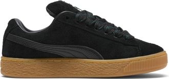 Puma Womens Suede XL Flecked Lace Up Sneakers Shoes Casual - Black, Black, 5 UK