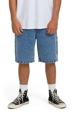 Billabong Bad Dog Denim Utility Shorts in Faded Denim at Nordstrom, Size 30