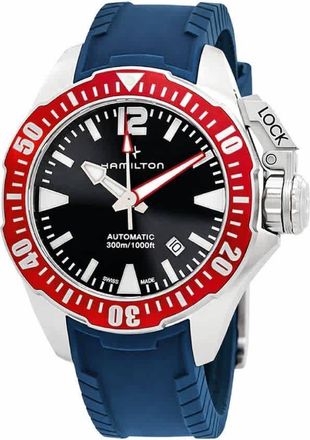 Hamilton Khaki Navy Automatic Black Dial Mens Watch H77725335BL