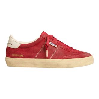 Golden Goose Sneakers, female, Red, Size: 10 US Suede Sneakers