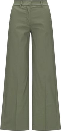 K-Way Dames, Broeken, Groen, Maat: 2XL Katoen