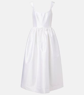 Markarian Apple cotton and silk midi dress