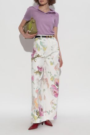 Loewe Polo With Logo, Womens, Purple