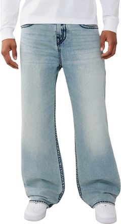 True Religion Vinny Super T Ultra Baggy Jeans in Artic Whisper Light Wash at Nordstrom, Size 40