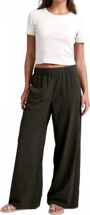 Beyond Yoga Easy Wide Leg Pant In Olive Ink