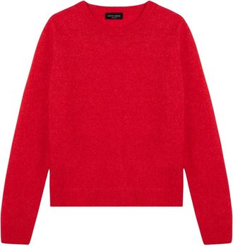 Roberto Collina Ronde hals trui - Dames - Ronde hals truien - Rood - M - Truien & Vesten