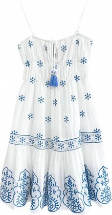 Bell Womens Kimmy Mini Dress In Blue/white