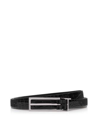 Tom Ford Mens Leather Belt T Loop Black Calf