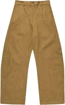 Munthe Wide Broeken - Dames - Wijde Broeken - Beige - XL - Broeken