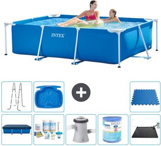 Intex Piscina Con Estructura Rectangular - 220x150x60 Cm - 7-piezas S30035