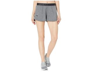 Under Armour Play Up Shorts 3.0 Twist Womens Shorts Jet Gray/Jet Gray/Black : XS (US 0-2) 3, Polyester
