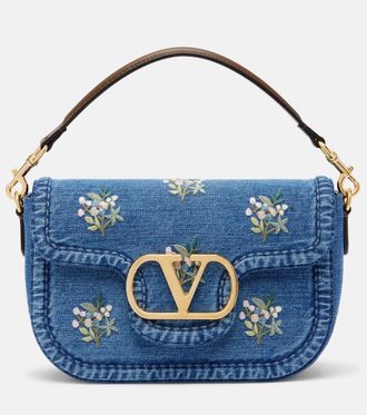 Valentino Garavani Borsa a spalla Alltime Medium in denim