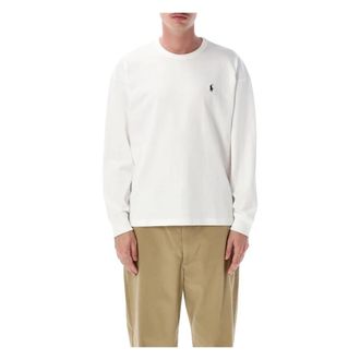 Polo Ralph Lauren Long Sleeve Tops, male, White, Size: XL Heavyweight L/S Tee