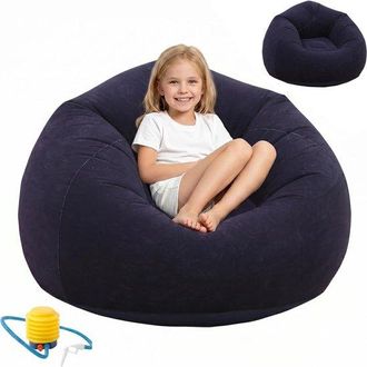No Brand Sof&aacute; Hinchable Port&aacute;til E Impermeable Para Exteriores, Ideal Para Acampar, La Piscina Y Viajar, Color Azul
