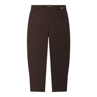 Cambio Odele Barrel Broeken - Dames - Vrijetijds broeken - Bruin - XS - Katoen - Broeken