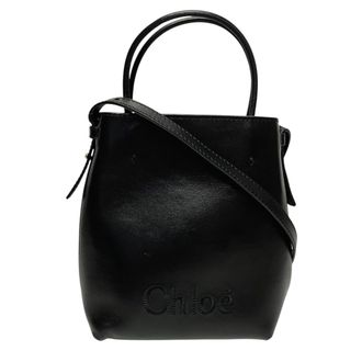 Chlo&eacute; Black Leather Shoulder Bag Tote Bag (Pre-Owned)