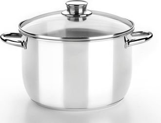 Bra Olla Con Tapa Cristal Optima 30 Cm Monix