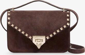 Valentino Garavani Borsa a tracolla Rockstud in suede - VALENTINO GARAVANI - gender_Woman