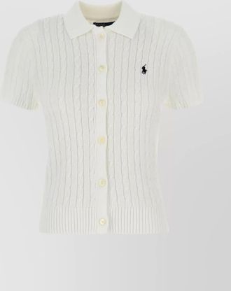 Polo Ralph Lauren cable knit short sleeve cardigan