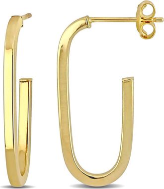 Amour 25mm Hoop Earrings in 10k Yellow Gold