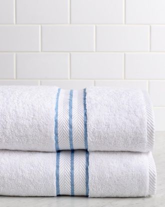 Superior Solid Long-Staple Combed 2Pc Bath Turkish Cotton Towel Set