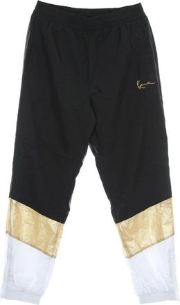 Karl Kani Handtekening Blok Trackpants Zwart/Wit - Dames - Sweatpants - Veelkleurig - XS - Polyester - Broeken