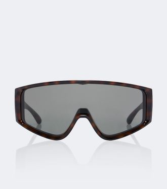 Saint Laurent Logo Lettering shield sunglasses