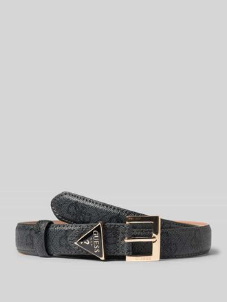 Guess G&uuml;rtel mit Allover-Logo-Print Modell Noelle in Black, Gr&ouml;&szlig;e L