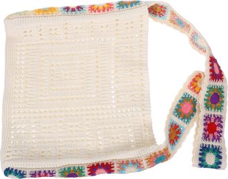 UPKOCH Crochet Woven Beach Tote Bag for Women Lightweight Summer Handbag Spacious Knitted Shoulder Bag for Vacation Party Shopping and Beach Outings