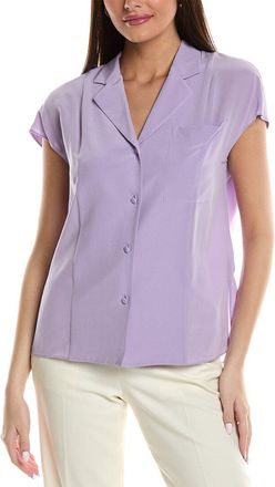 Lafayette 148 New York Extended Sleeve Silk Blouse