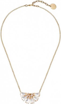 Anton Heunis Atenea Pendant Necklace In Crystal And Gold