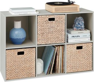 Best Choice Products 6-Cube Bookshelf, 13.5in Display Storage System, Organizer w/ Removable Back Panels