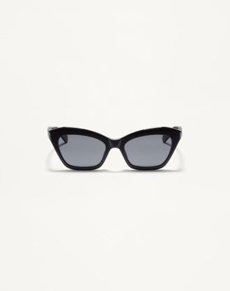Valentino Occhiale Cat-Eye In Acetato Donna NERO/GRIGIO 52